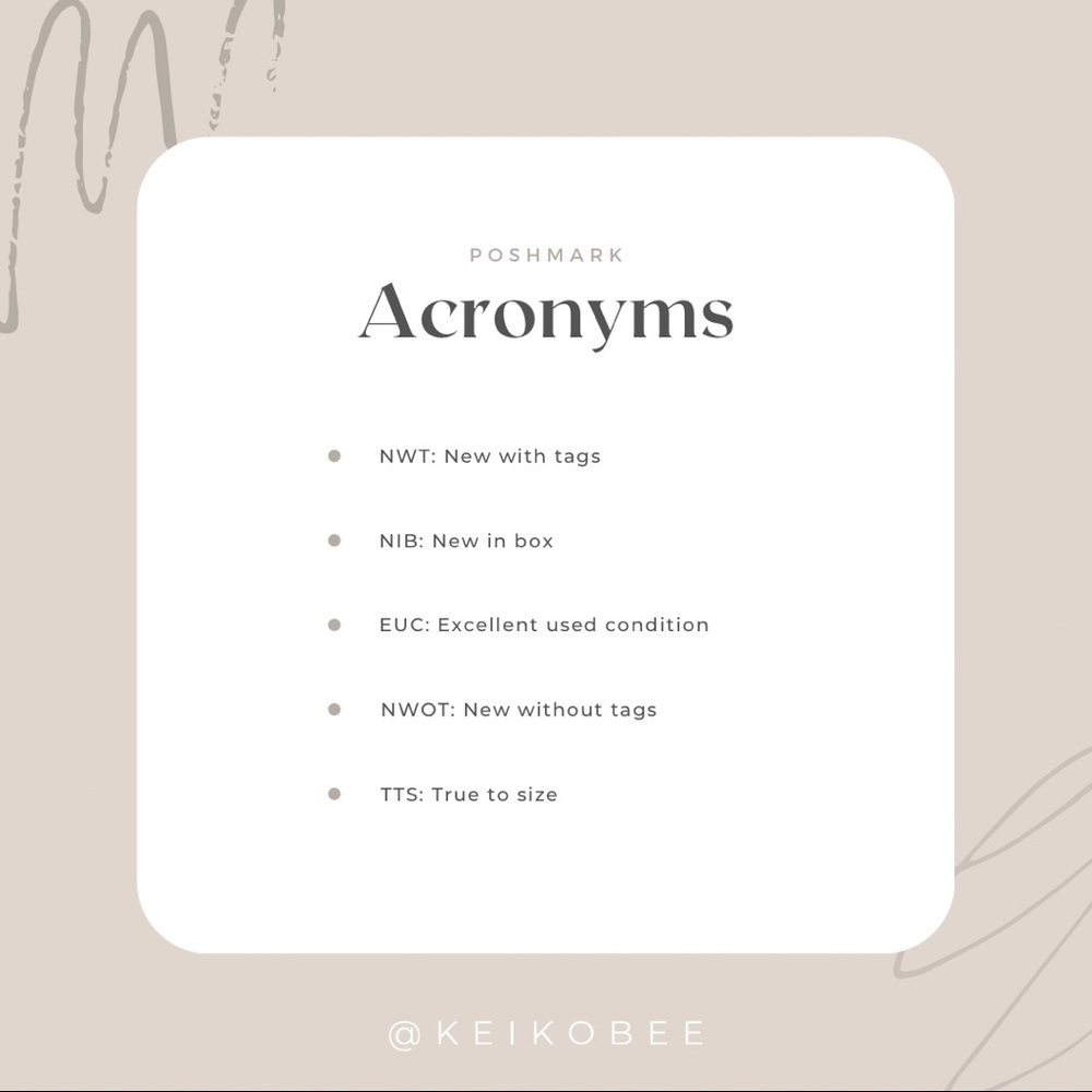 Poshmark Acronyms - Picture 2 of 2